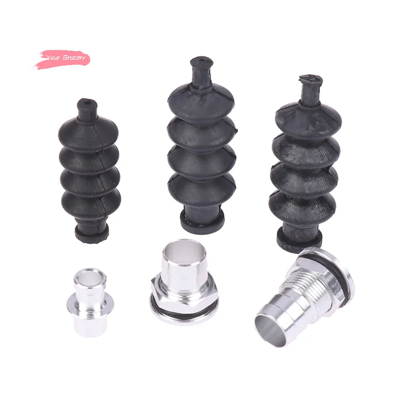 Joint de tige de poussée de Servo de bateau RC, raccords en aluminium avec soufflet en caoutchouc pour pièces de gouvernail de boîte à Radio-système d'étanchéité de Servo de bateau