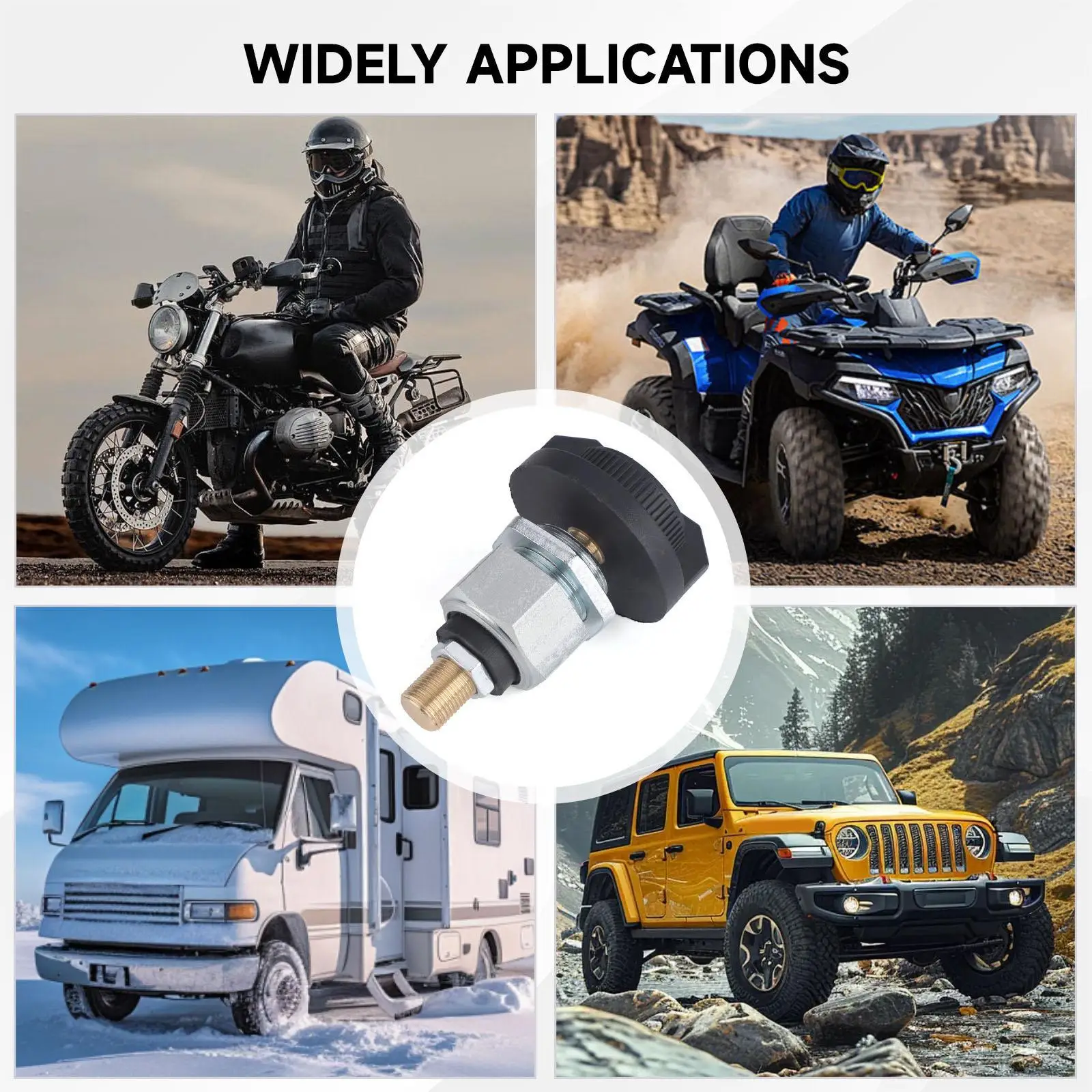 

Disconnect Switch, Cut-off Switch, Easy Installation, 24V DC 80A, Universal for Cars, Motorcycles And Trucks
