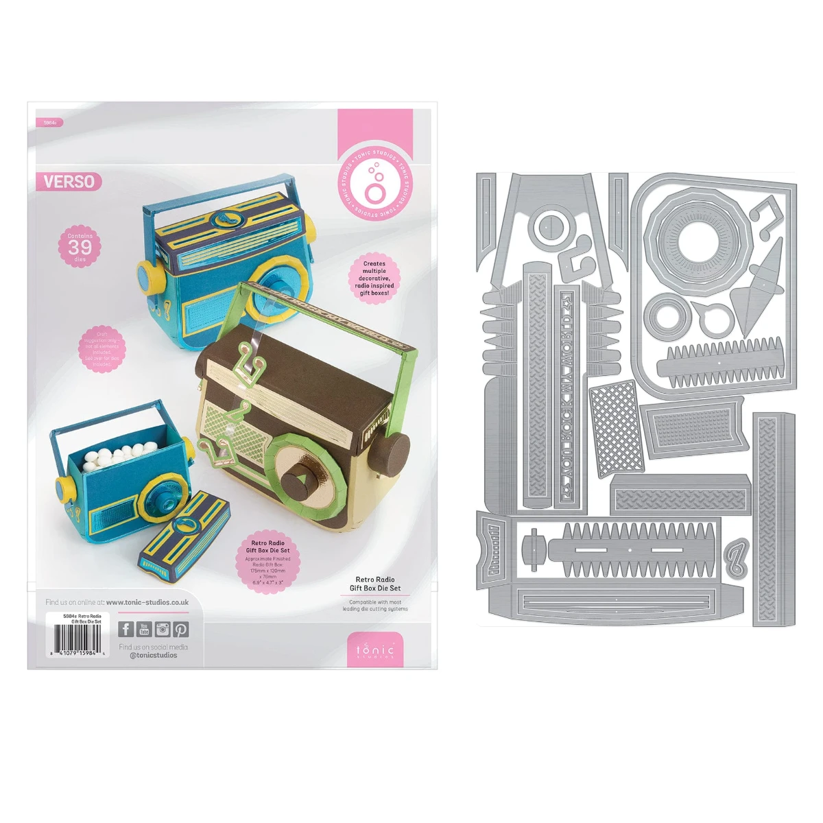 

Retro Radio Die Set Metal Cutting Dies Stencil For DIY Cut Die Scrapbooking Album Embossing Paper Card Embossing