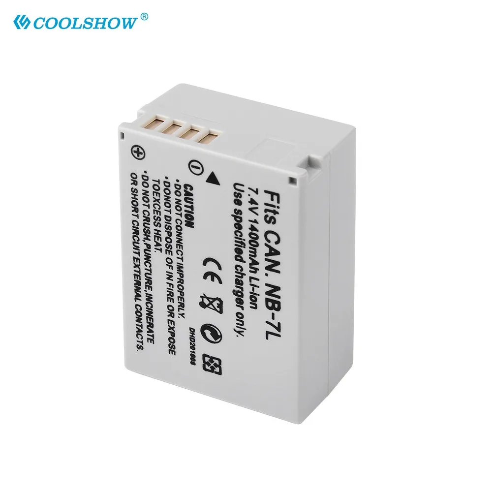 NB-7L 1400mAh batería NB 7L NB7L para Canon Powershot G10 G11 G12 SX30IS baterías recargables para cámara