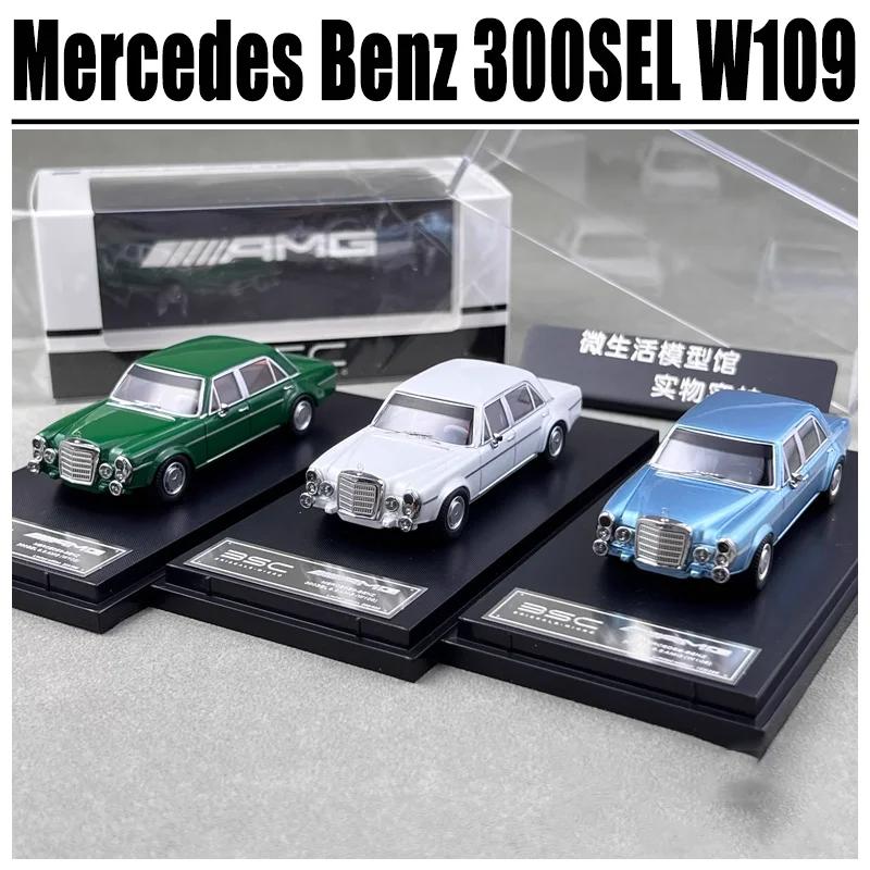 BSC-ダイキャストメタルモデルおもちゃ,メルセデスベンツ300sel,w109,amg 6.8,自動車,ギフト,合金