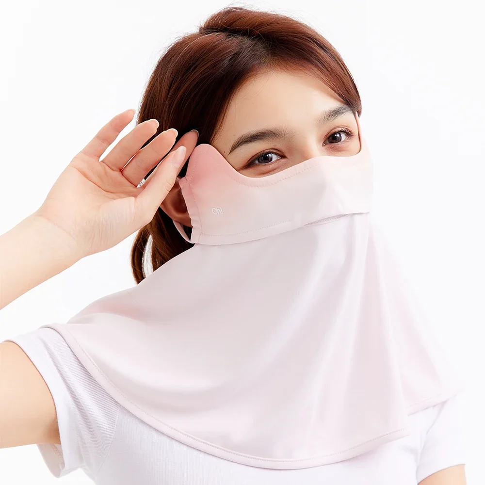 OhSunny Women Face Cover with Neck UPF1000+ Outdoor Anti-Dust Sun Protection Quick Dry Soft Breathable Washable Adjustable