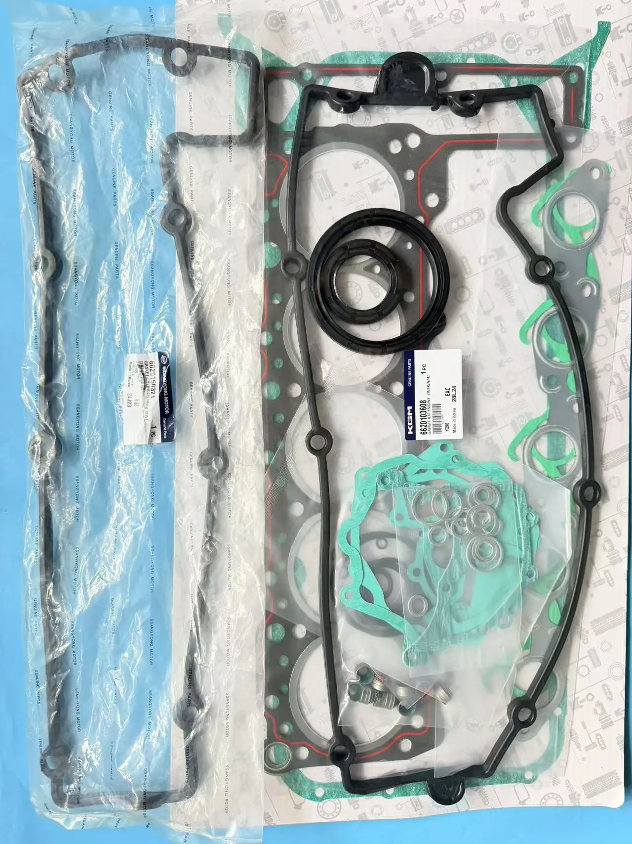 Engine Overhual Gasket Kit 6620103608 For Ssangyong Istana MB100 Rexton Musso Korando D29 OM662
