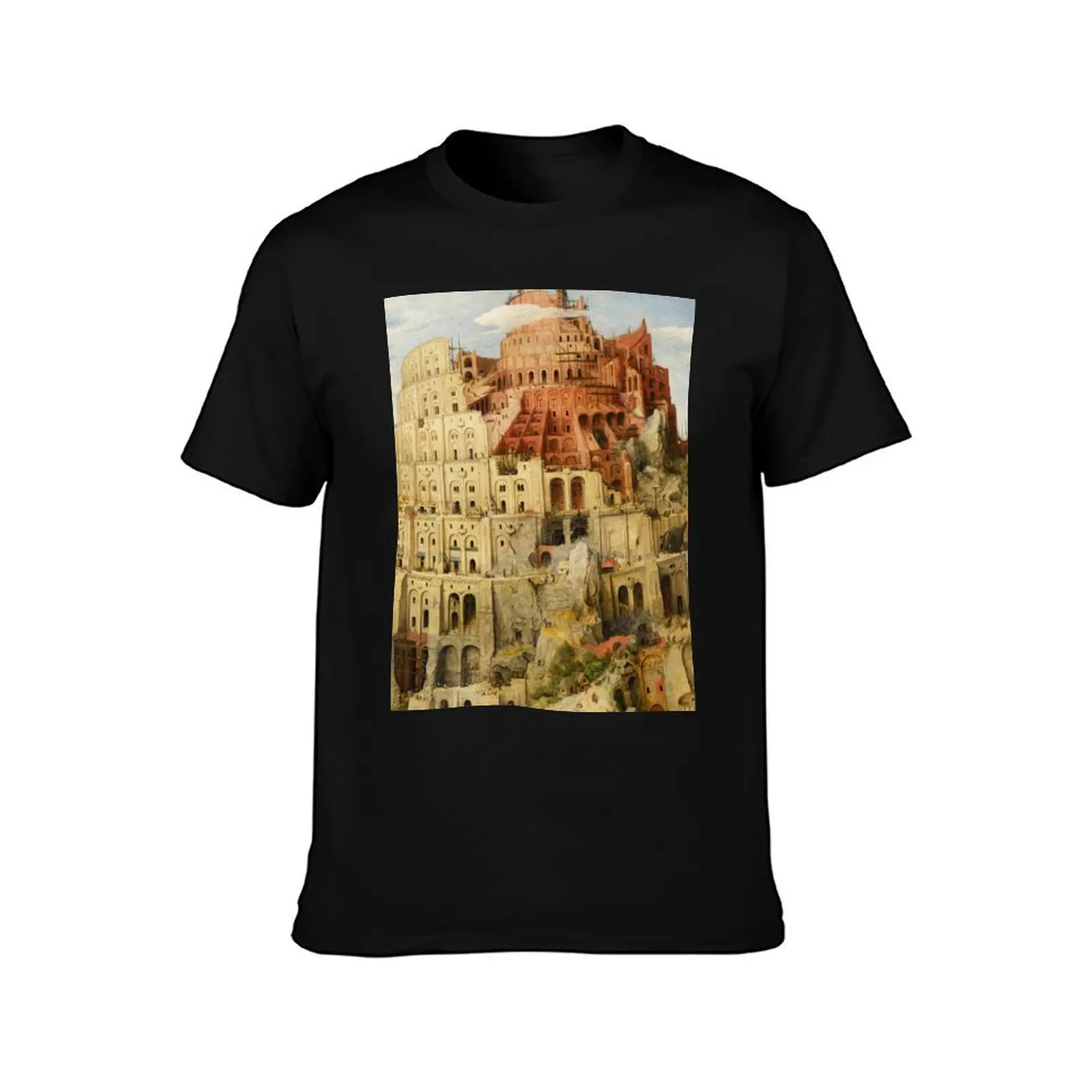 Pieter Bruegel Tower of Babel T-Shirt Work Comfort for Men T-Shirt