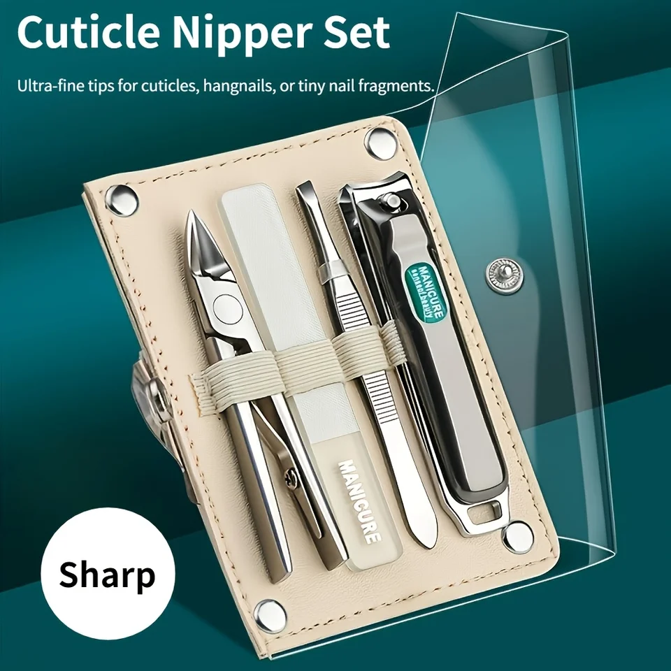4 Piece Professional Cuticle Nipper Manicure Set