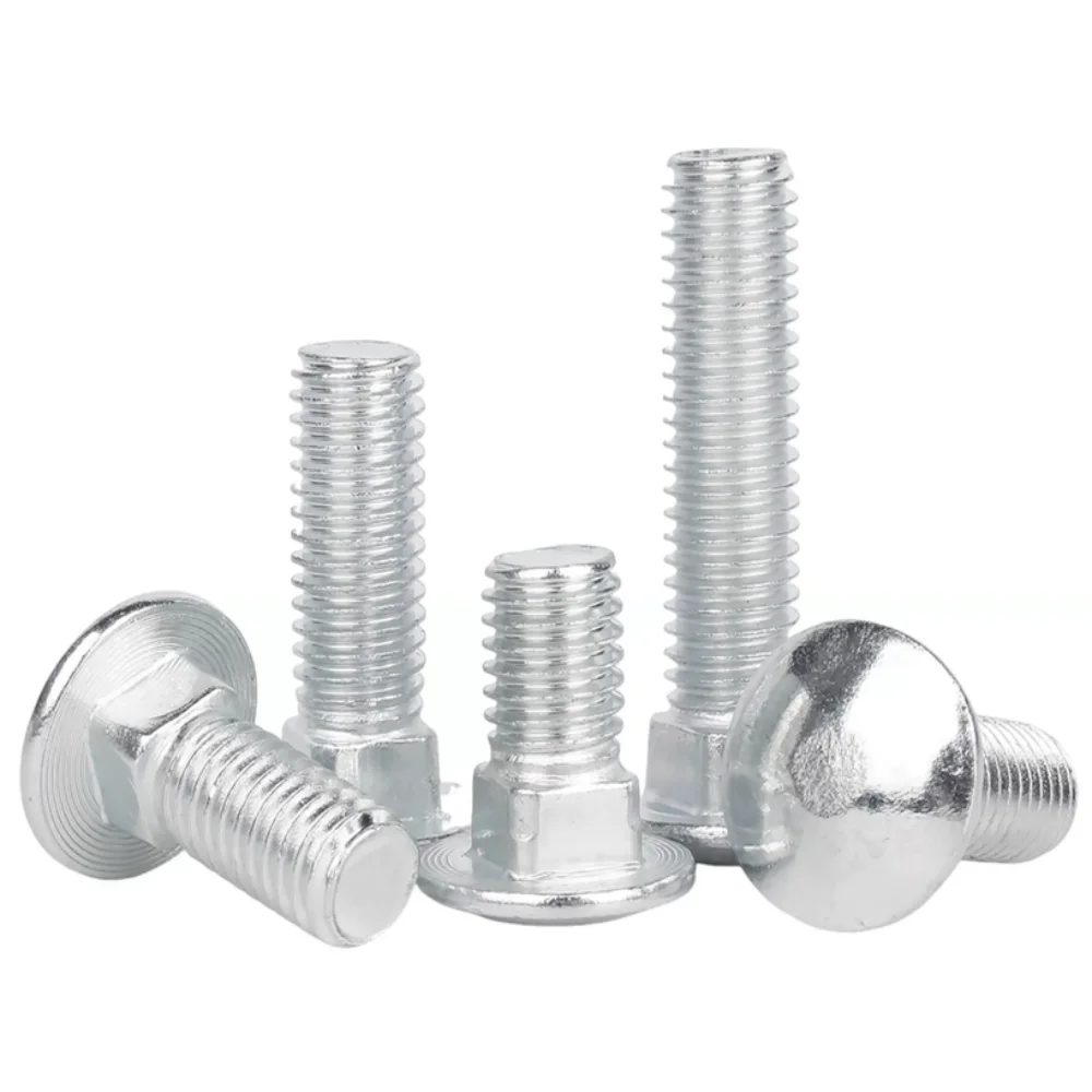 M4 M5 M6 M8 Galvanized Carbon Steel Truss Round Head Square Neck Carriage Screw Coach Bolt