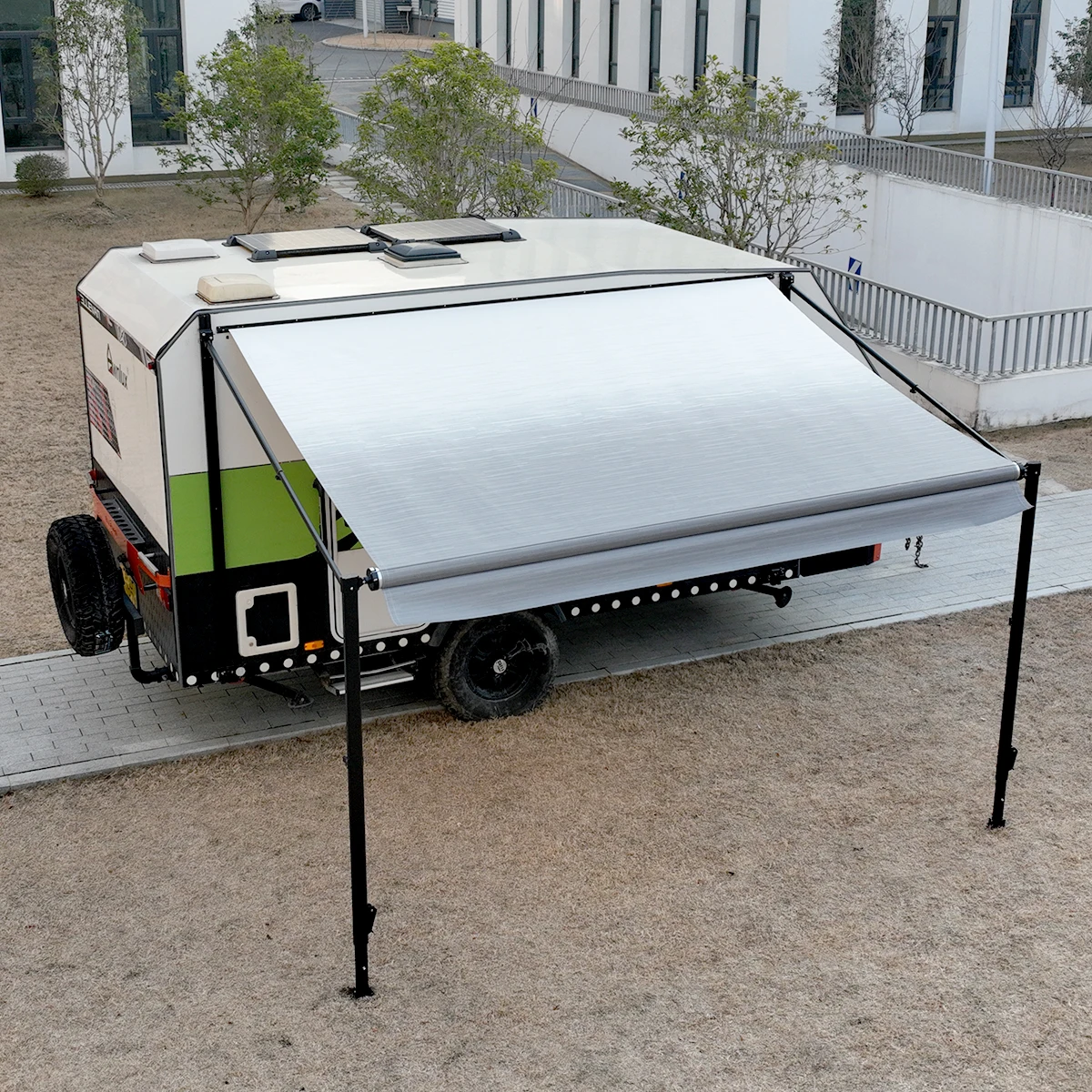 

High Quality RV Caravan Roll Out Awning 15*8ft Side Mounted Awning Waterproof And UV ResistantATV&UTV
