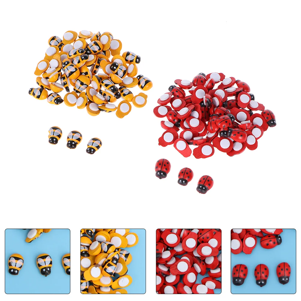 

200 Pcs Micro Landscape Accessories Garden Decor Miniature Simulation Decorations Wooden