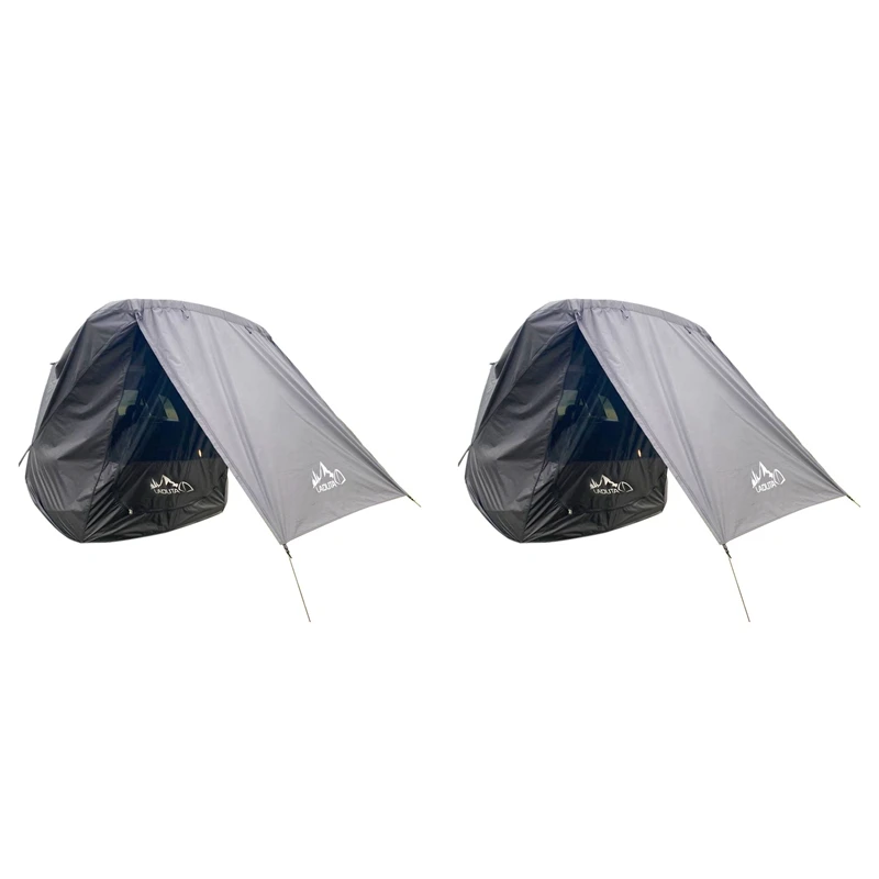 

2X LADUTA Car Trunk Tent Sunshade Rainproof Tailgate Shade Awning Tent For Car Self-Driving Tour Barbecue Outdoor Black