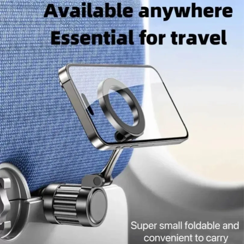 360° Rotation Desktop Magnetic Phone Holder Stand Table Edge Clamp Cellphone Bracket For Office Home For Magsafe iPhone 17~12