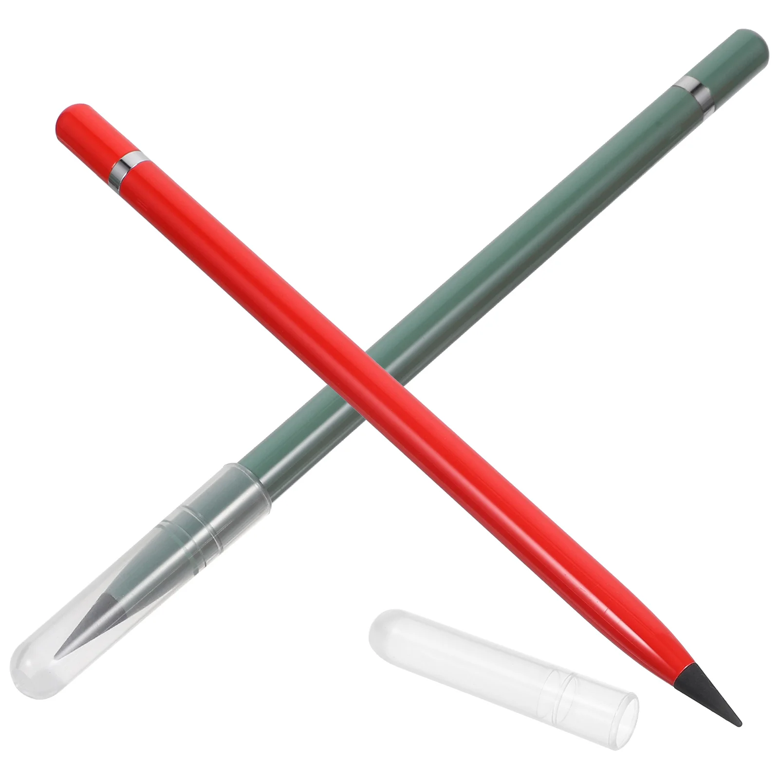 

2pcs Everlasting Metal Pencils Inkless Alloy Tips No Sharpen Colors Practical Gift Students Teachers Safe Premium