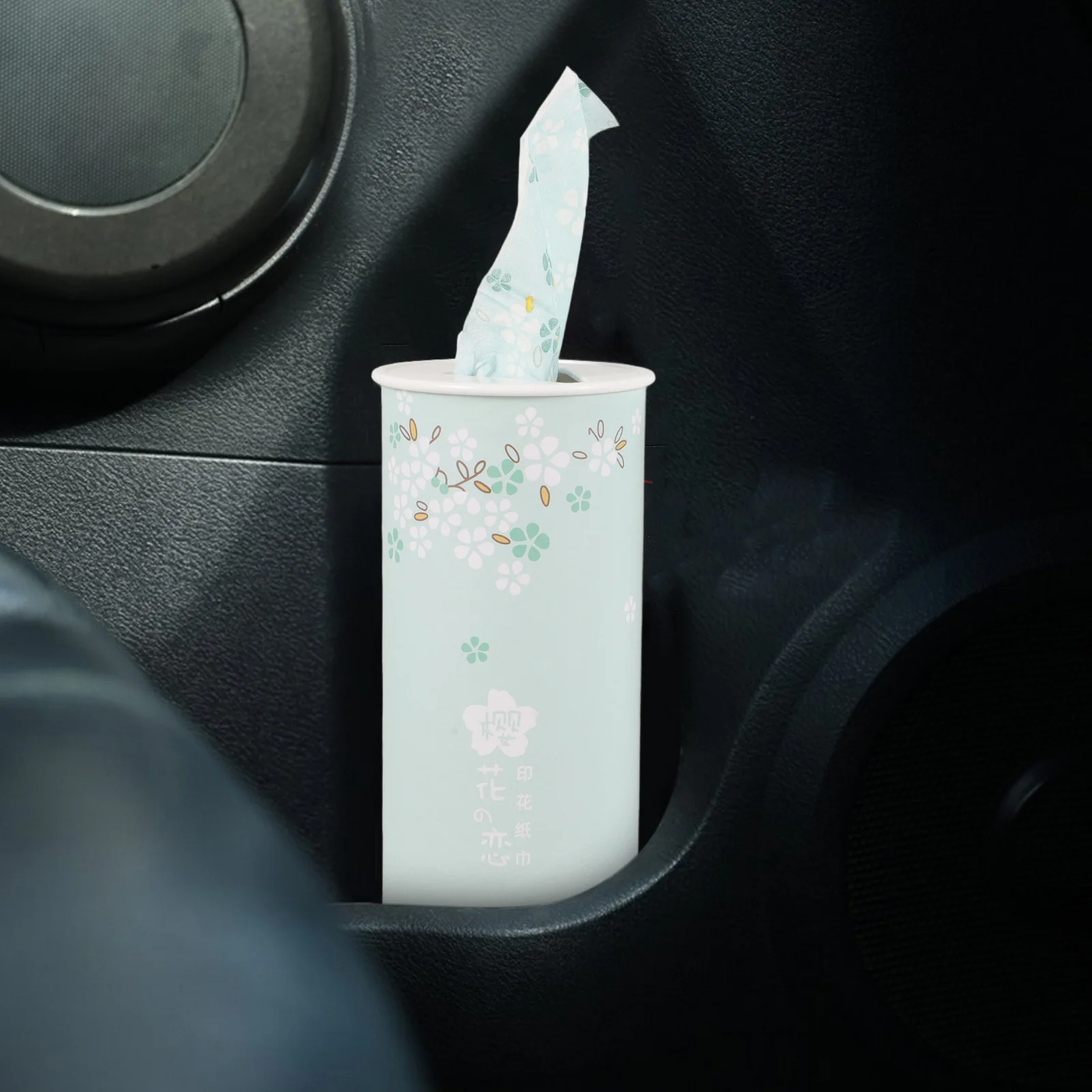 3 قطعة مناديل السيارة الأسطوانية لسيارة الأنسجة حامل صندوق مستدير السفر المحمولة الأنسجة المنزل فندق مقهى سطح المكتب منديل