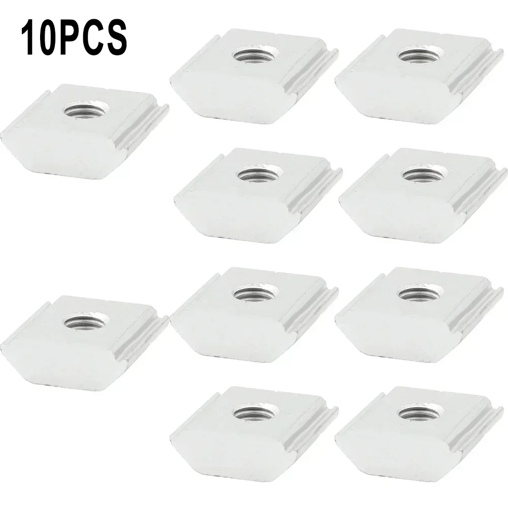 10Pcs Solar Panel Mounting Brackets Aluminum Alloy Clamp  For Framed Panels Solar Photovoltaic Support Accessories