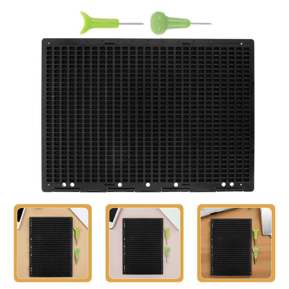 1Set Braille Writing Board 27 Rows 30 Cells Thickened Stable Tactile Learning Tool for Visually Impaired Portable Braille Stylus