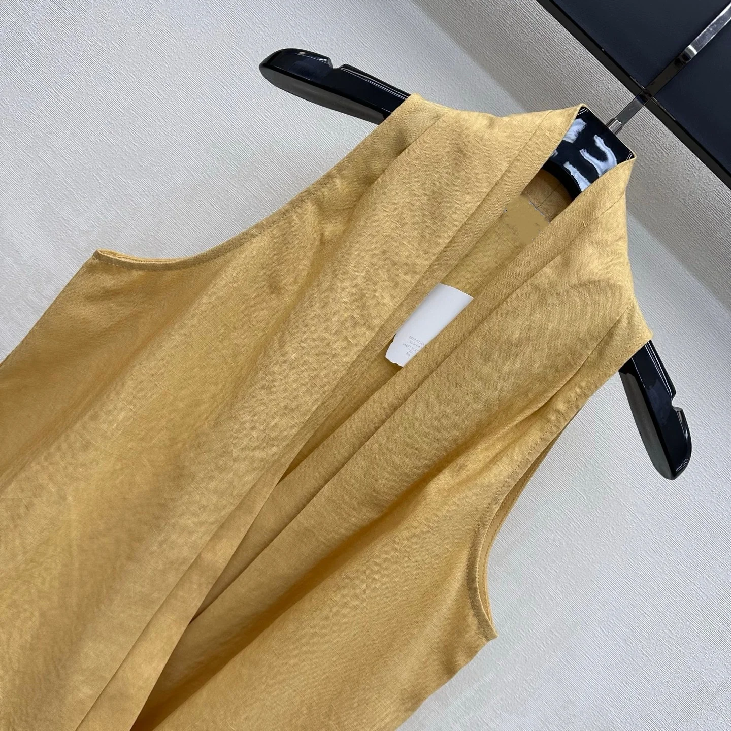 2026 New Linen V-neck Tie-on Blouse with Adjustable Drawstring Hem  Crossed Tie-on Blouse for Matching with Pants