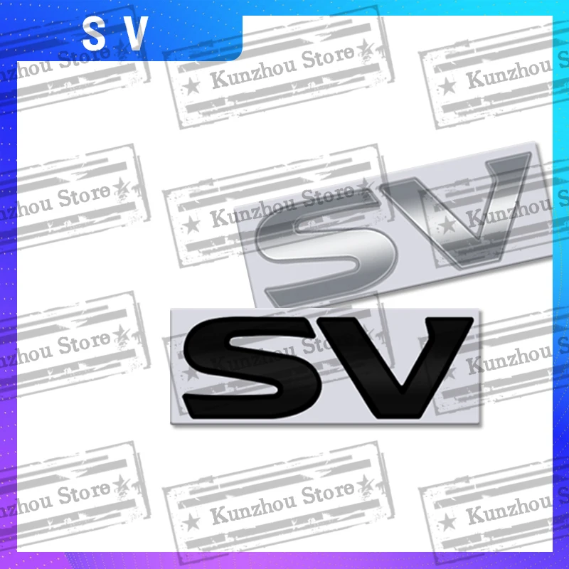 شعار معدني SV لنيسان باثفندر R51 Teana Sentra Navara Titan Pro4X شعار شعار السيارة الخلفي الجذع ملصق شارة التصميم #6