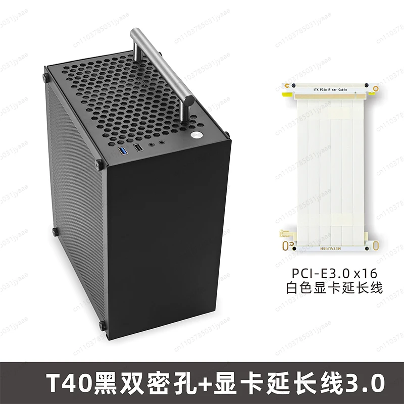 

Mini ITX Chassis SFX Power Pink Blue Portable Desktop Side Transparent White Small Chassis