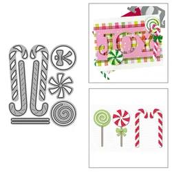 Candy Cane Metal Cutting Dies for DIY Scrapbook Album Paper Card Decoration Crafts Embossing  New Dies