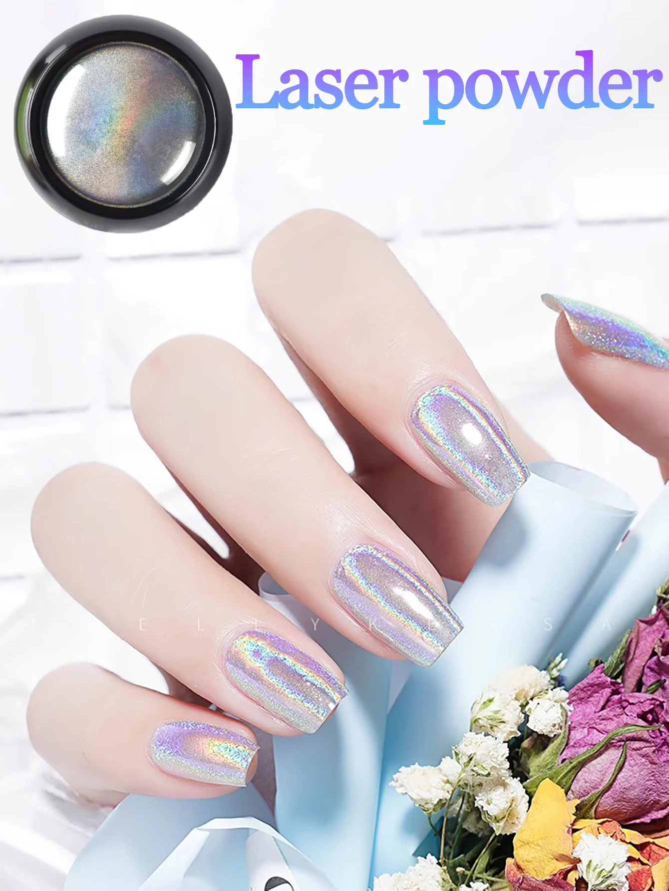 Mermaid Magic Mirror Powder Laser Powder,Top Selling Items, Match With Any Base Colors,Suitable For Nail Salon Nail Polish Gel