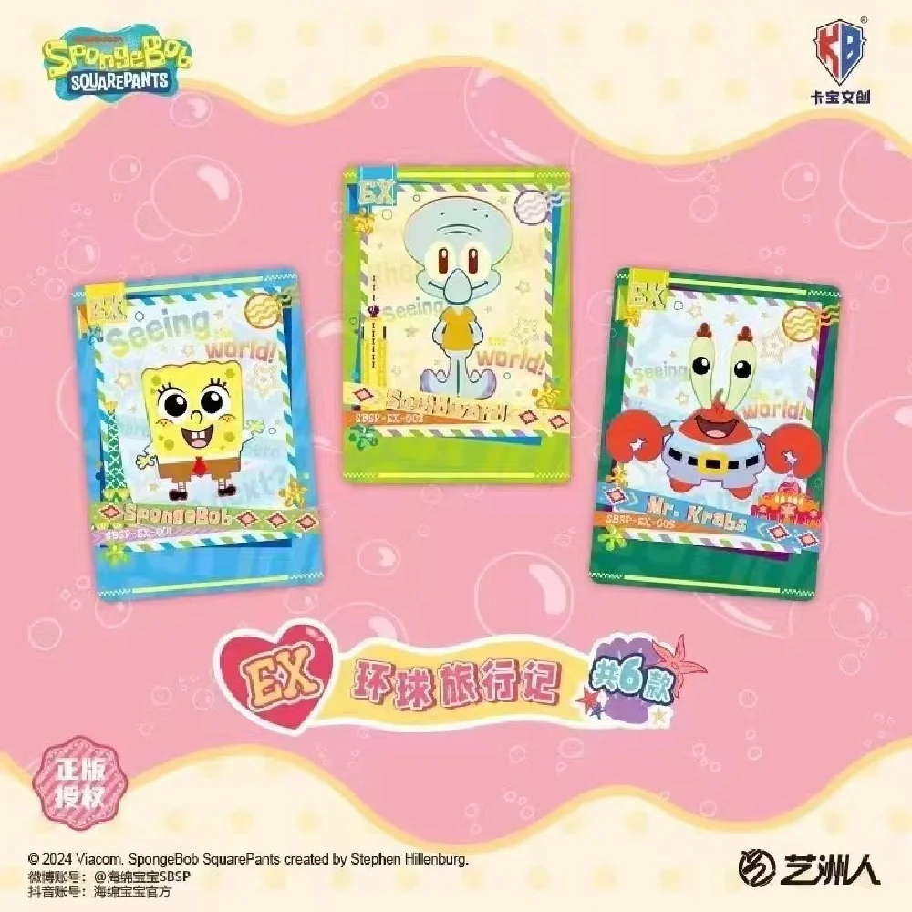 Wholesale Spongebob Squarepants Cards Anime Character Cards Collection Anime Peripherals Version Cards Hobby Gifts Toys