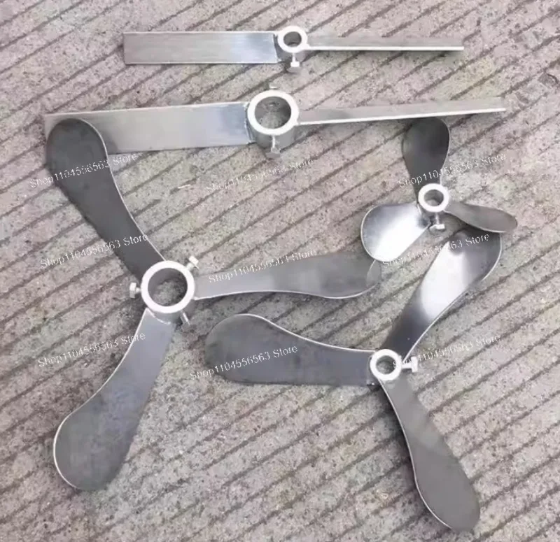 304 stainless steel three-blade helical impeller vertical dosing and stirring device