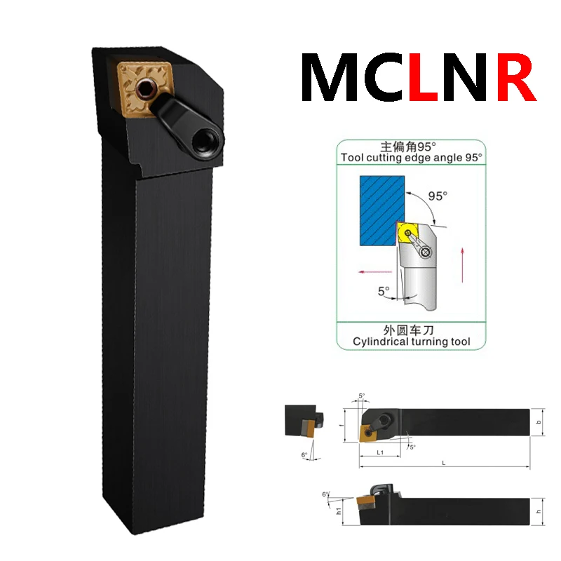 LIHAOPING MCLNR MCKNR MCSNR MCFNR MCBNR MCMNN MCGNR 2525M12 External Turning Tool Holder Lathe Machine For CNMG Carbide Inserts