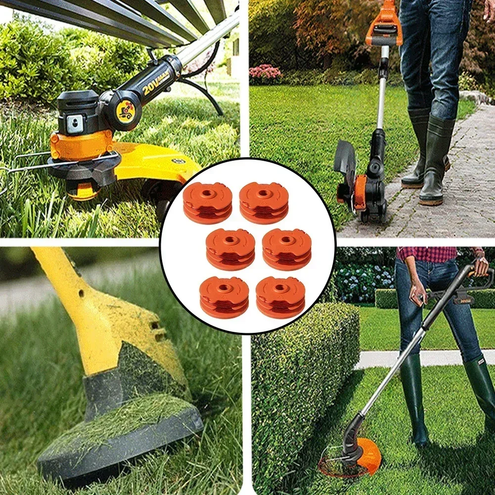 

6Pcs Dual Spool And Line For Worx WA0007 Grass Trimmer Spool Replacement For WG105 WG106 WG108 WG112 WG113 WG115 WG116 WG119