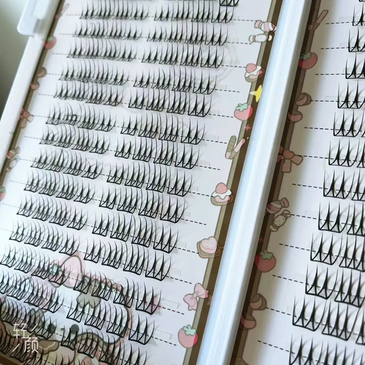 MIAOJIE Duże Kępki Sztucznych Rzęs w Stylu Koreańskim, Gęste, Komiksowe, Idealne do Makijażu dla Dziewczyn, Powiększające