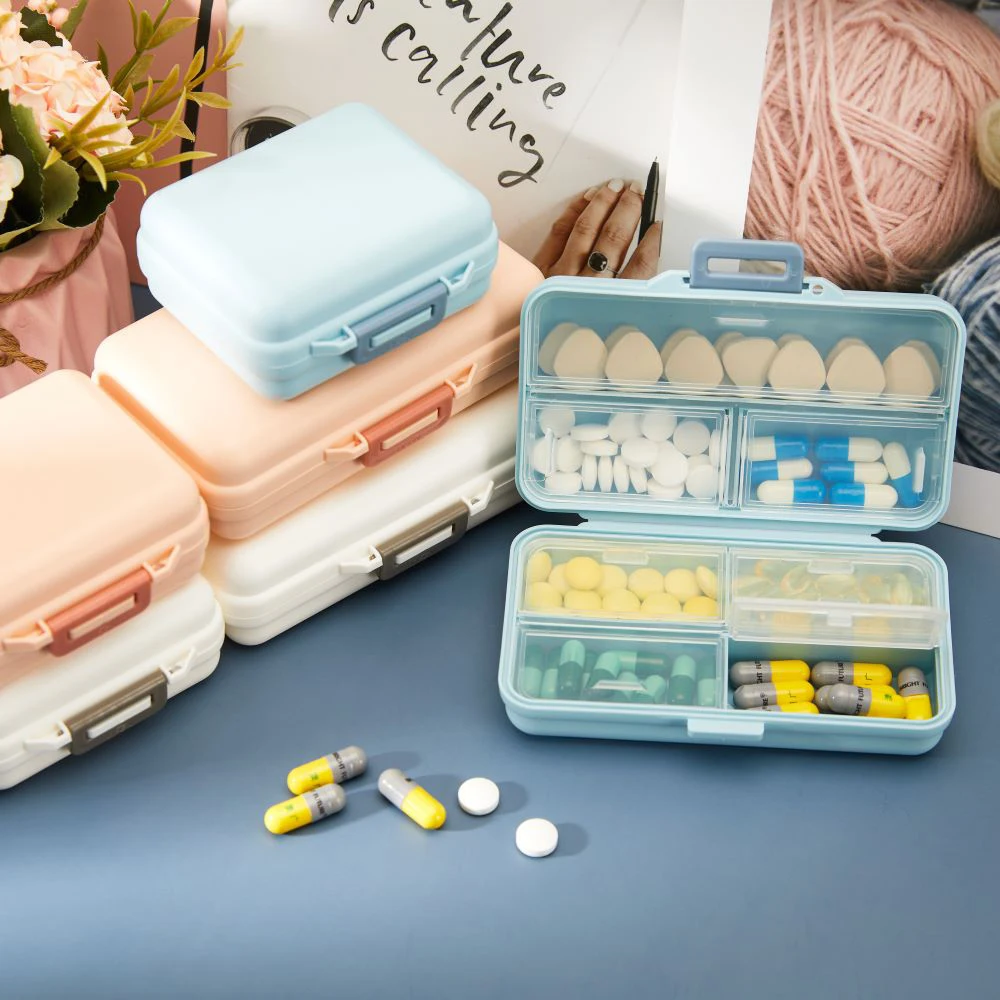 1 PCS Weekly Pill Cases Medical Tablet Dispenser 7 Days Pillbox Travel Pillboxes Large Capacity Medicine Box Storage Box