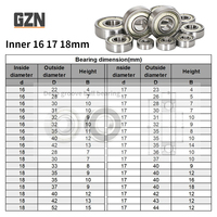 1pcs Free Shipping Inner Diameter 16 17 18 Mm Non-standard Deep Groove Ball Bearing Outer Diameter 22 28 30 31 32 35 40 42 43mm