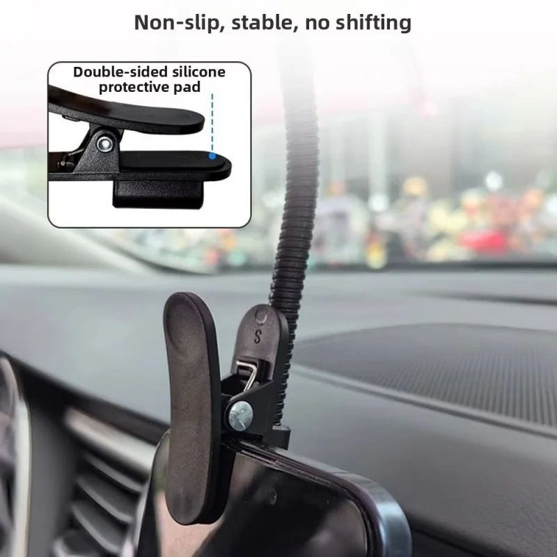 Biegsames Design Auto-Handy-Sonnenschutz Blendschutz mit Clip Handy-Regenschirm Verstellbare Rutschfeste Auto-Handyhalterung – Detail 5