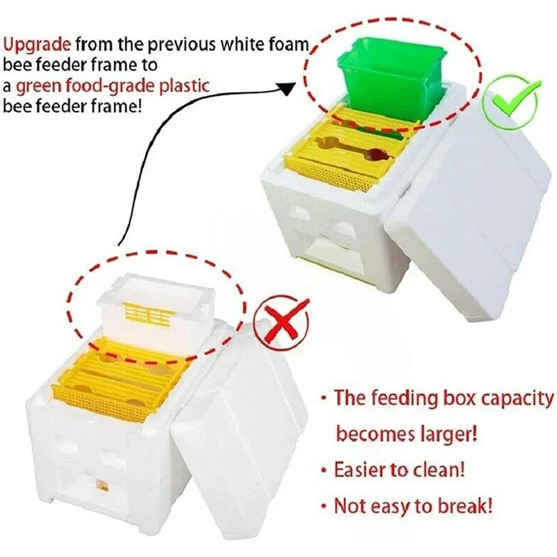 

Foam Bee Box Versatile Bee Pollination Box Foam Bee Hive Queen Bee Rearing Beehive Beekeeper Suppliers