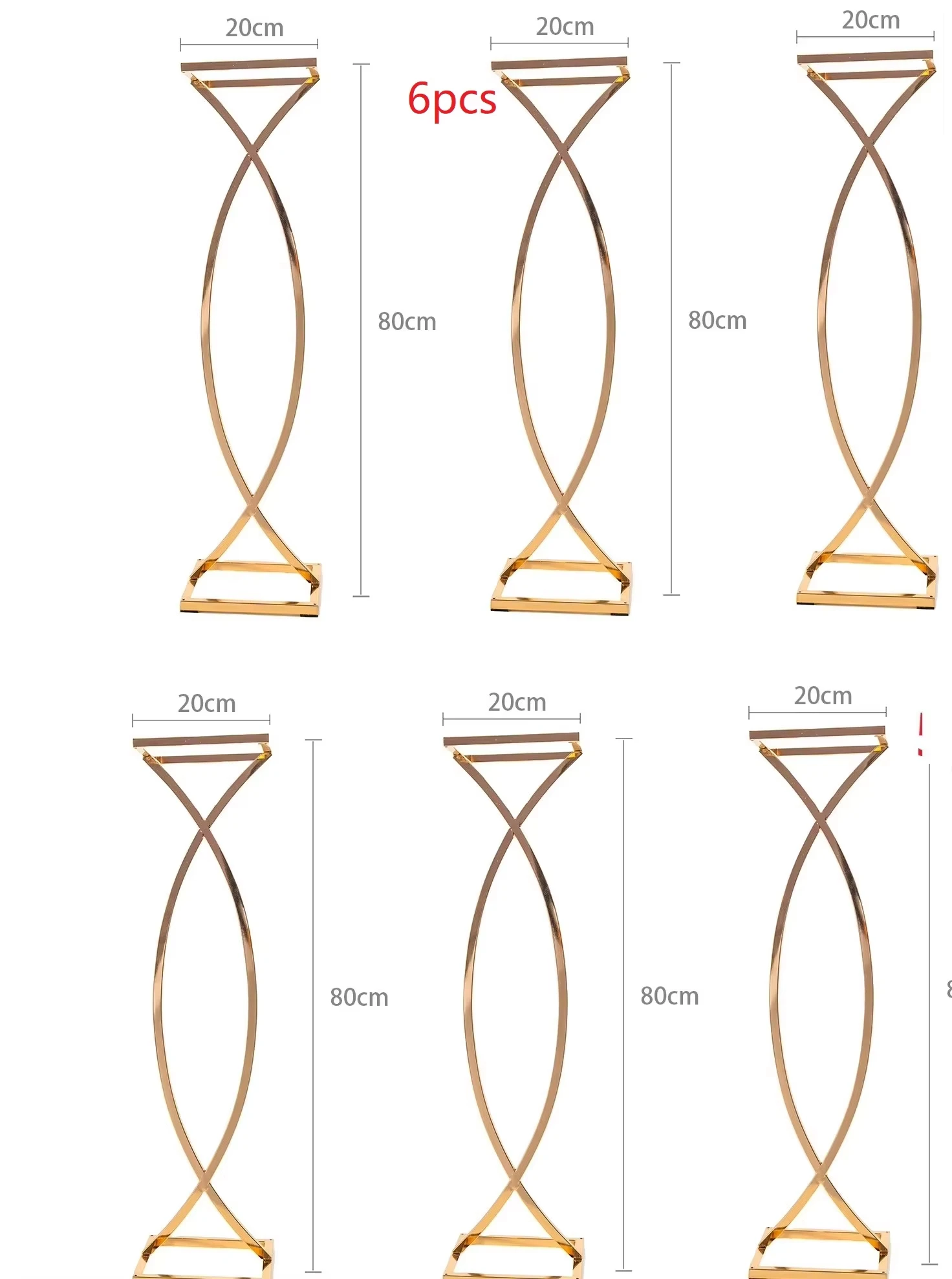 31 Zoll Metall-Blumenständer für Hochzeiten, Tischdekoration, Blumenregal für Partys, Heimveranstaltungen, Blumendekoration, Dekorationszubehör – Detail 6
