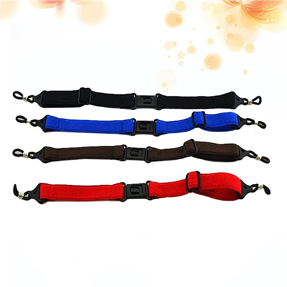 Fermo per occhiali elastico da 4 pezzi, vestibilità universale, comode e traspiranti, corde per occhiali sportivi, cinturino per occhiali da sole per la lettura
