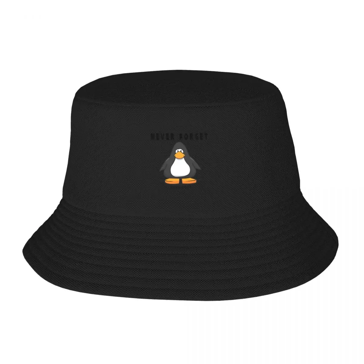 

Club Penguin Never forget Bucket Hat hard hat Sun Cap Male Man Cap Women's