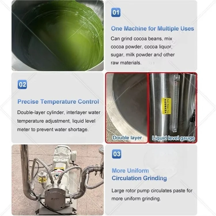 Chocolate Ball Mill Custom Small 200kg Chocolate Spread Grind Refiner Machine Confectionery Processing Equipment
