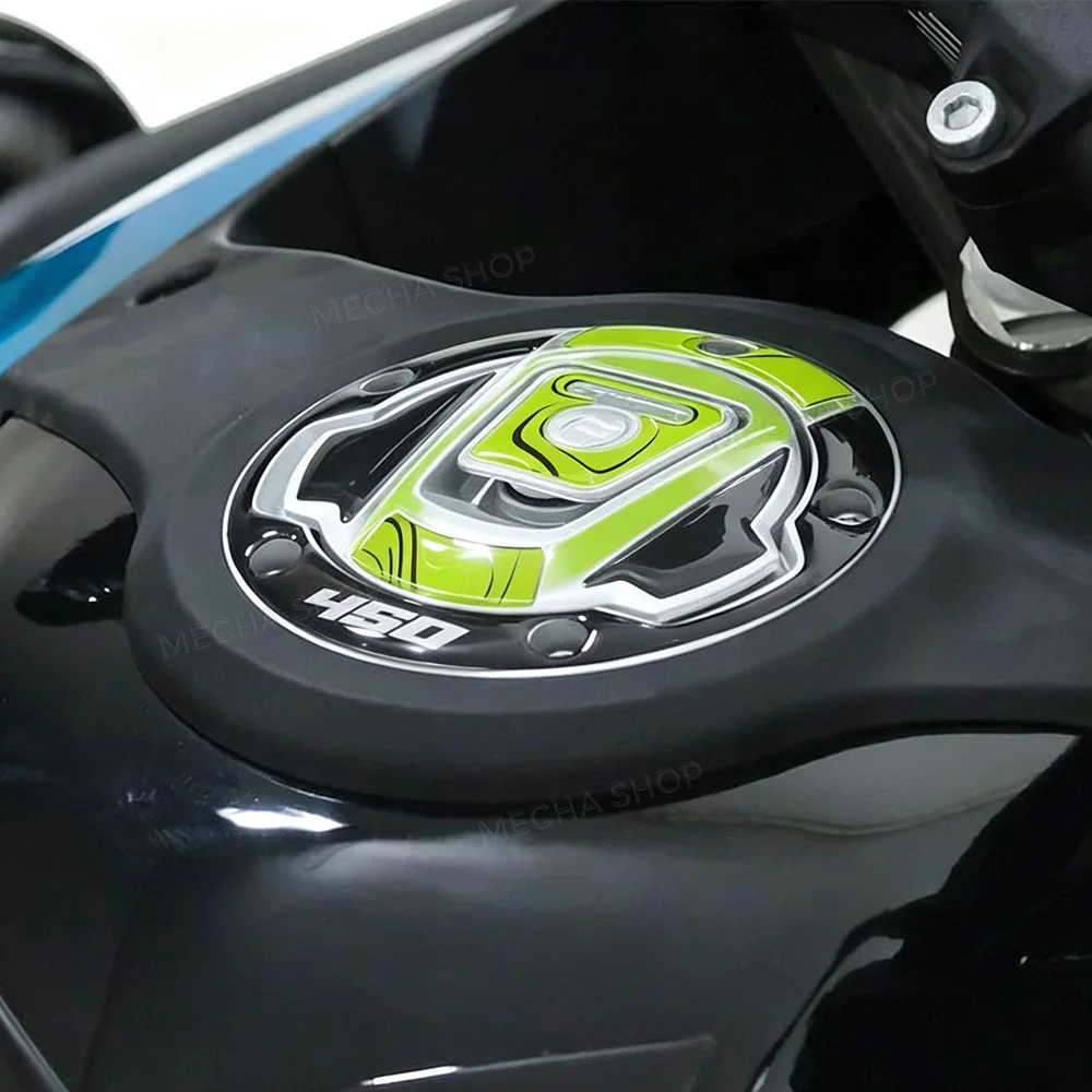 3D Resin Sticker Protection Kit Fuel Tank Cap Decal For CFmoto 450MT 450 MT 2024-2026