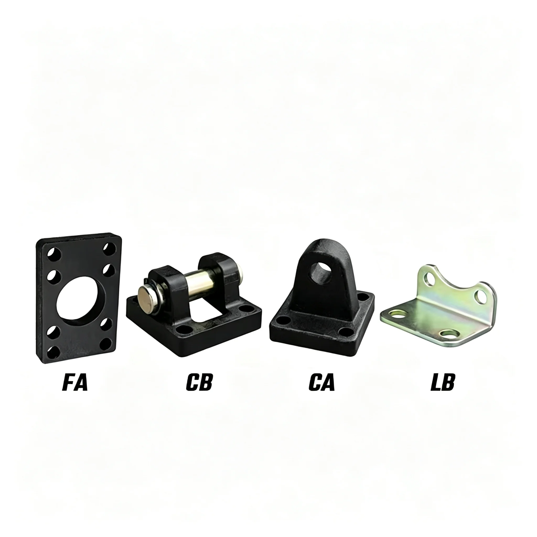 Pneumatic Cylinder Mounting Accessories FA CB CA LB, Air Cylinder Mount Bracket Flange Base Foot Stand Clevis Fittings
