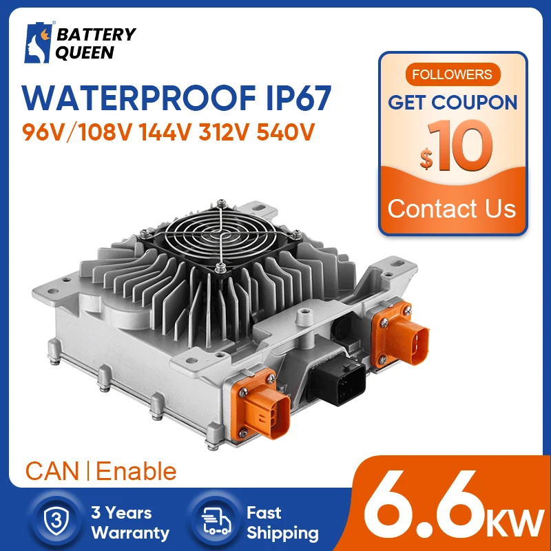 6.6KW TC High Power Charger 177V 202V 450V 680V 60A 46A 20A 14A For 3.2V 3.7V Battery With Can Or  Enable EV chargers