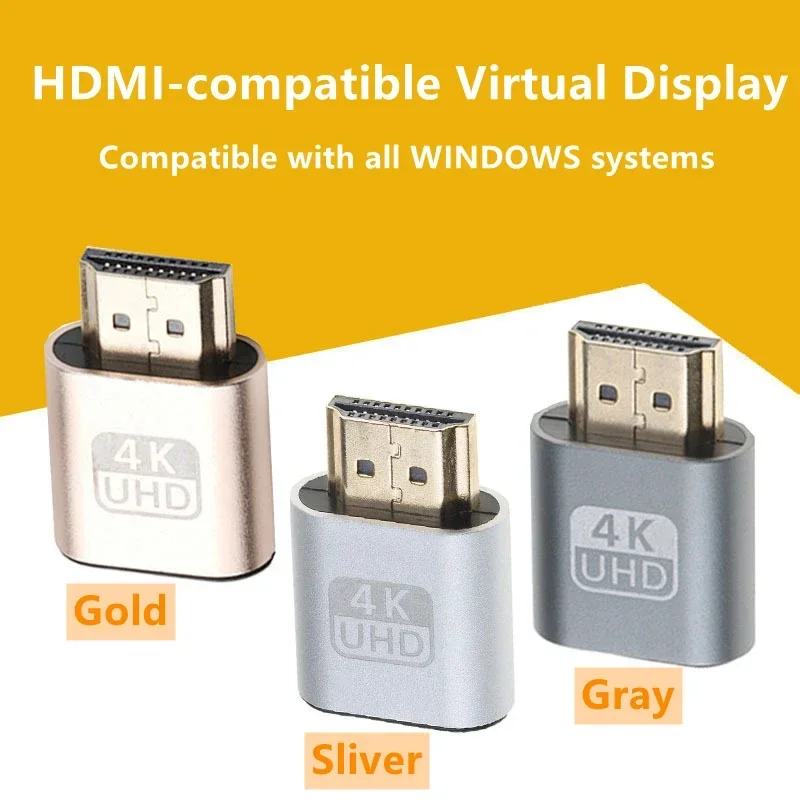 10 قطعة 1920x1080 VGA HDMI-متوافق مع الدمية التوصيل الظاهري عرض المحاكي محول DDC Edid لبطاقة الفيديو BTC التعدين التعدين #6