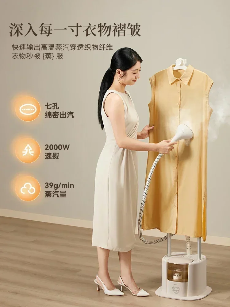 Household small clothes ironing clothing ironing machine vertical steam ironing machine double rod flat hanging steam iron