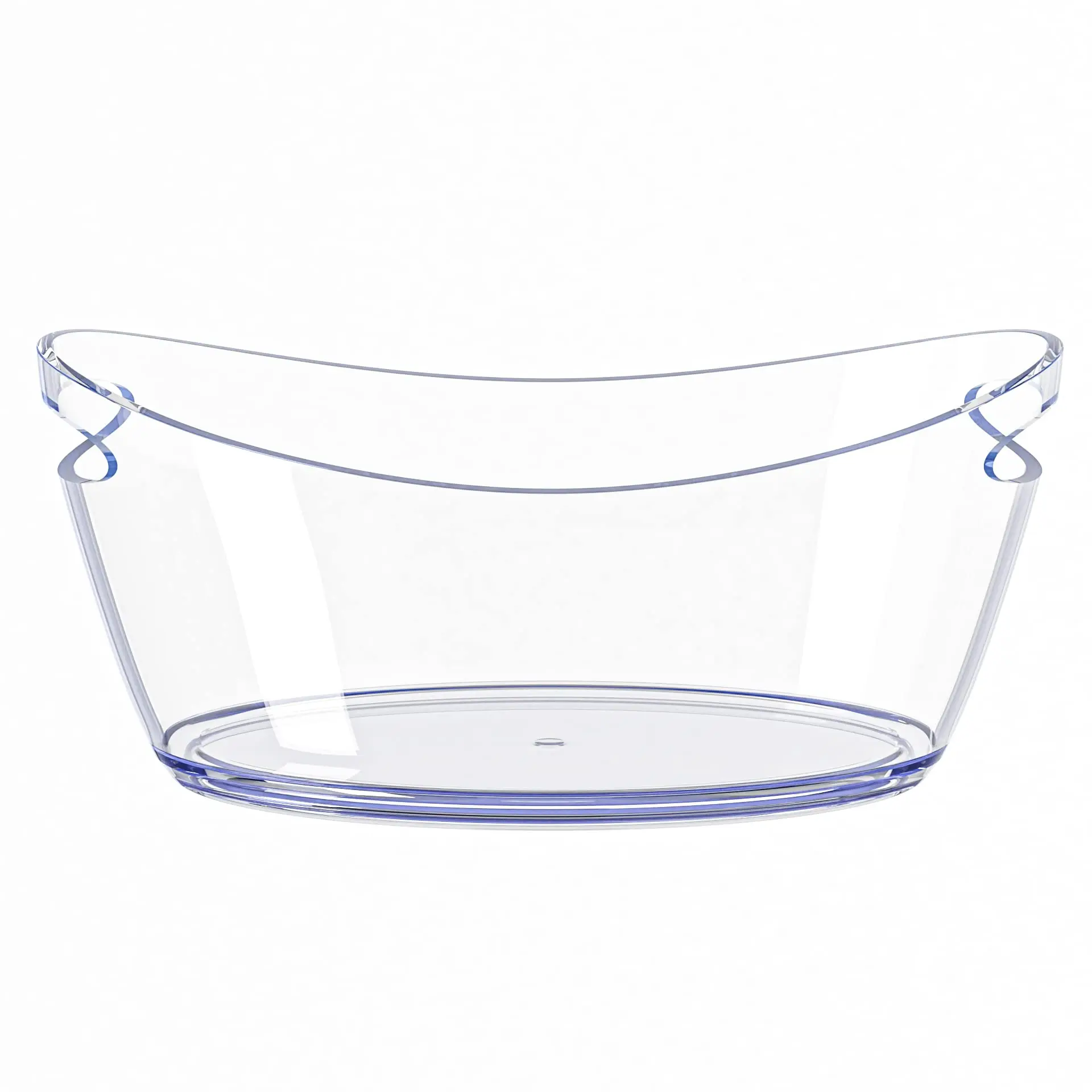 Ice Bucket - Ice Buckets for Parties - Clear Acrylic Champagne Bucket with Easy-to-Carry Handles