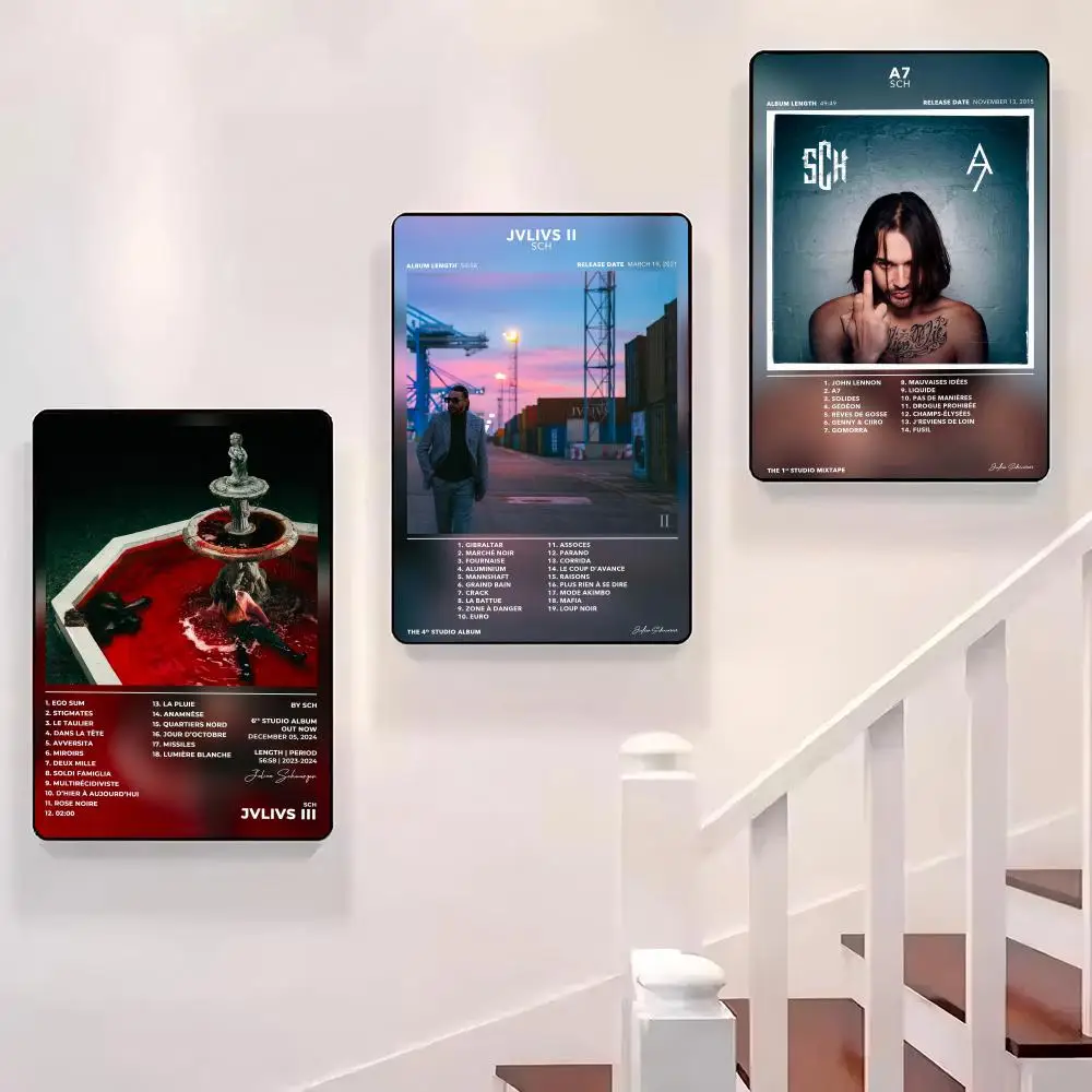 

Rapper SCH J-Julien Schwarzer Poster Sticky Wall Waterproof Home Living Room Bedroom Bar Aesthetic Decoration Perfect Gift