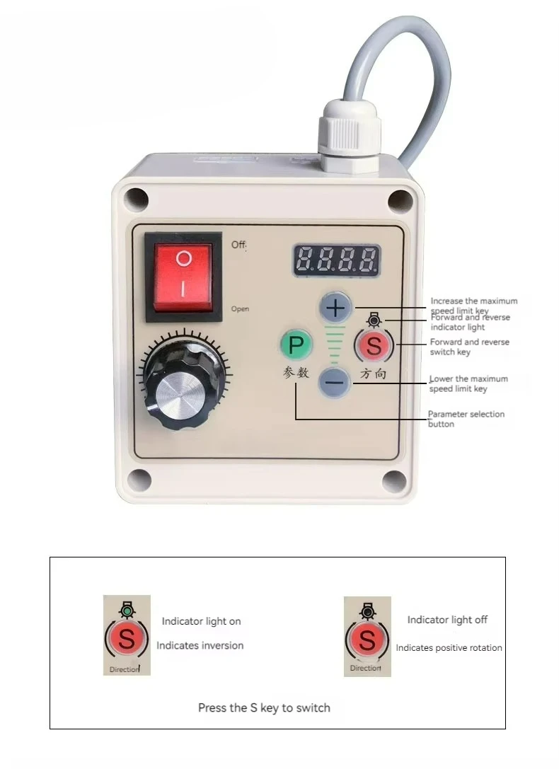 550w/750w/1100w 220v Brushless Servo Motor Knob Speed Control Belt Sander Woodworking Machinery Letter Saw Lathe