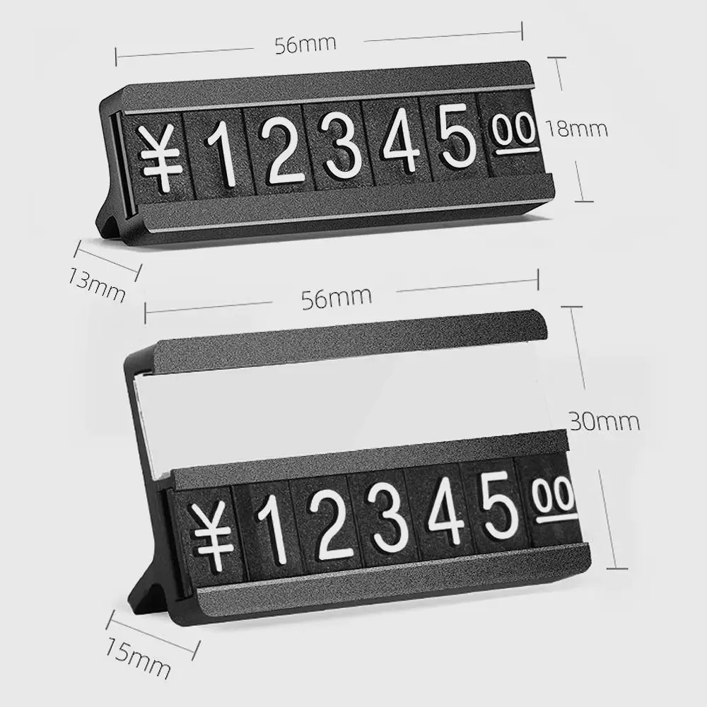 Label Harga Logam Praktis Tag Tampilan DIY Emas/Perak/Hitam Perhiasan Tag Digital Buatan Tangan