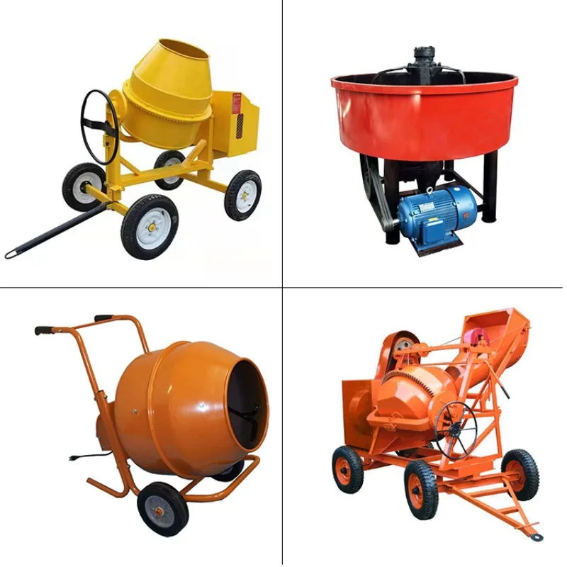 Manufacturer wholesale price Portable electric diesel concrete mixer Self-installed large-capacity concrete mixer
