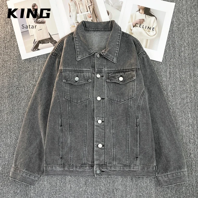 

Мужская повседневная джинсовая одежда Boyue свободного кроя Jaet Sli, винтажная Гонконгская одежда, японская осенняя коллекция Faion