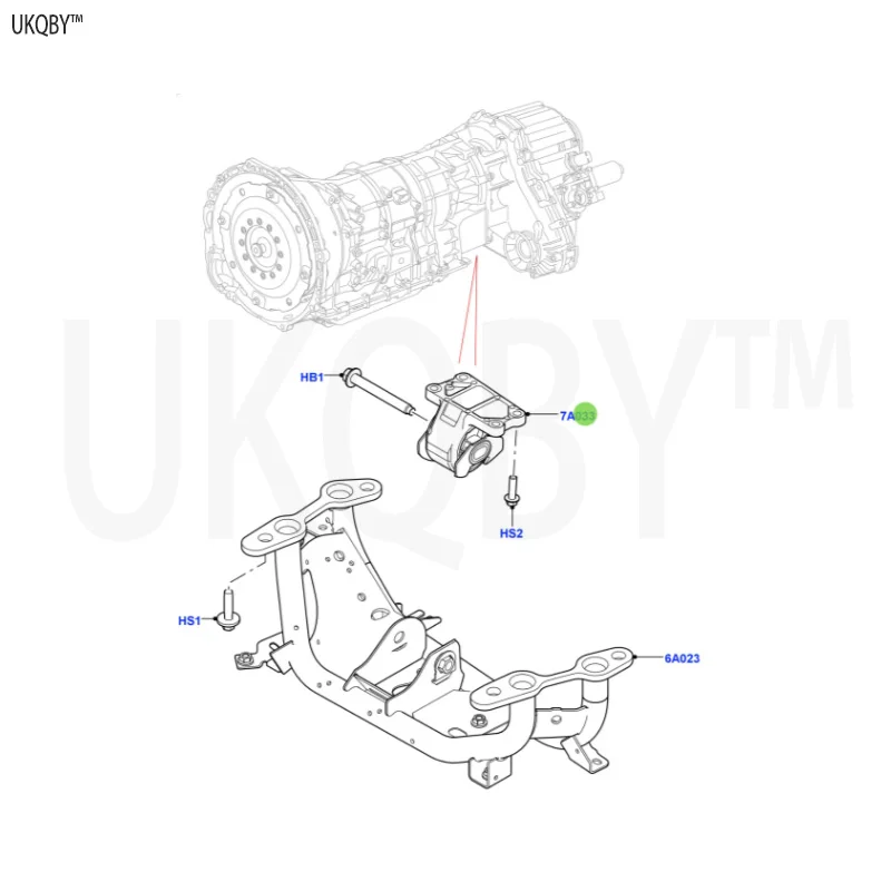 The fifth generation La nd Ro ve r Di sc ov er y 2017 LR092039 bracket