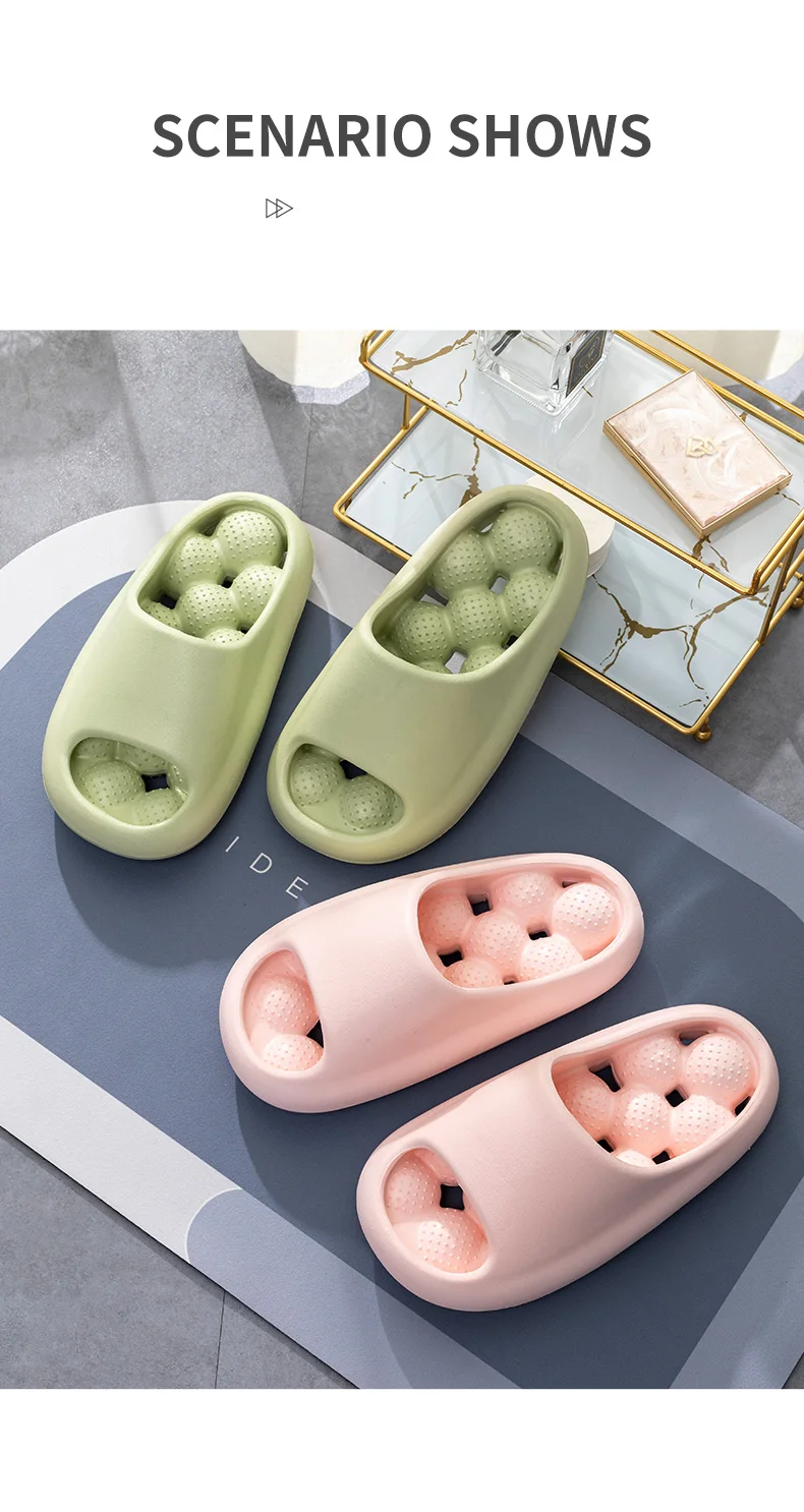 TZLDN Ergonomische EVA-Badehausschuhe für Unisex, wasserlaufsichere Massage-Hausschuhe, bequeme, atmungsaktive Freizeit-Hausschuhe – Detail 10