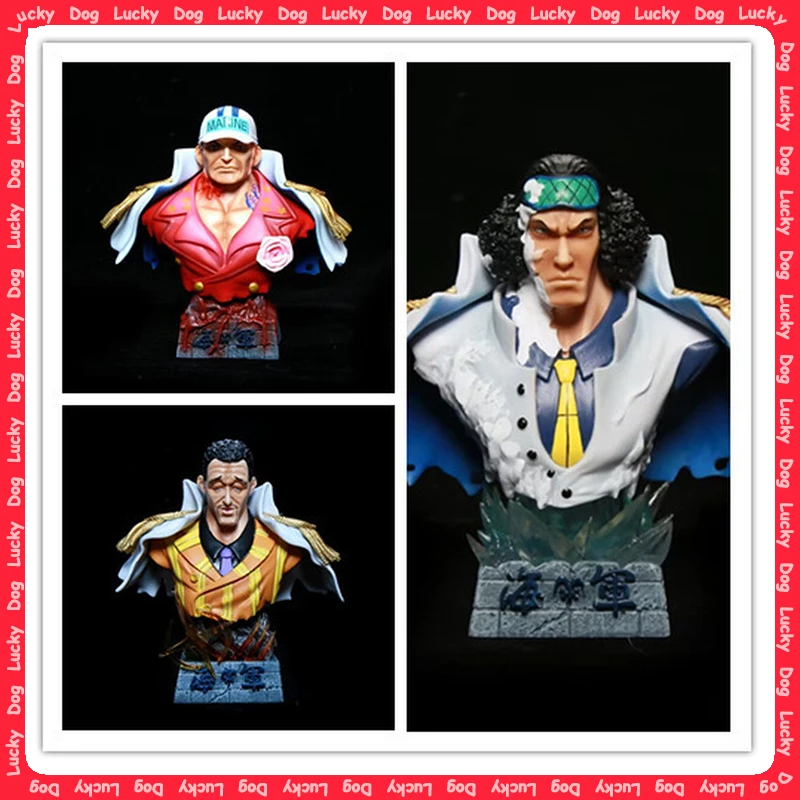 

Three Great Generals: Red Dog Green Pheasant Yellow Ape Half body Portraits Boxed Anime Handicrafts and Ornaments